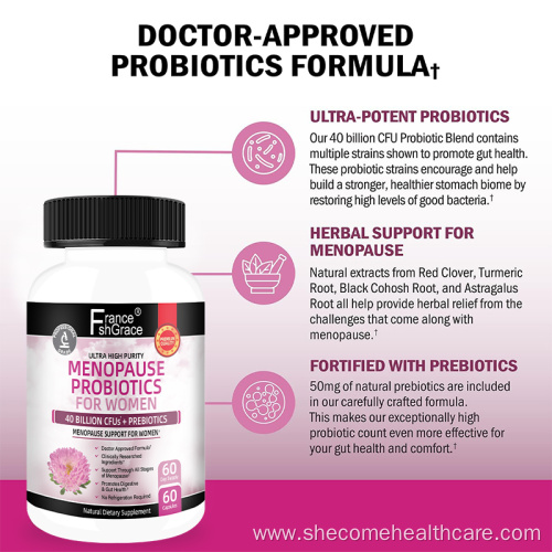 Menopause 40 Billion CFU Menopause Probiotics for Women